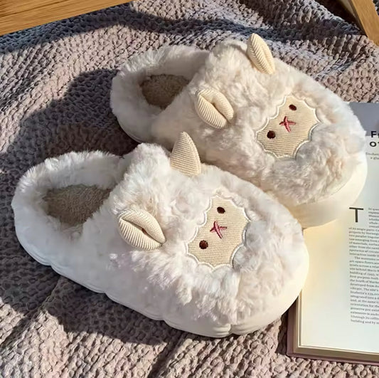Stitched Sheep Slippers